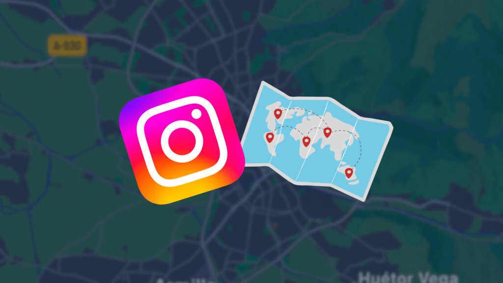 mapa de ubicación Instagram