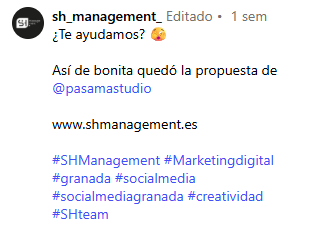 sh management seo instagram